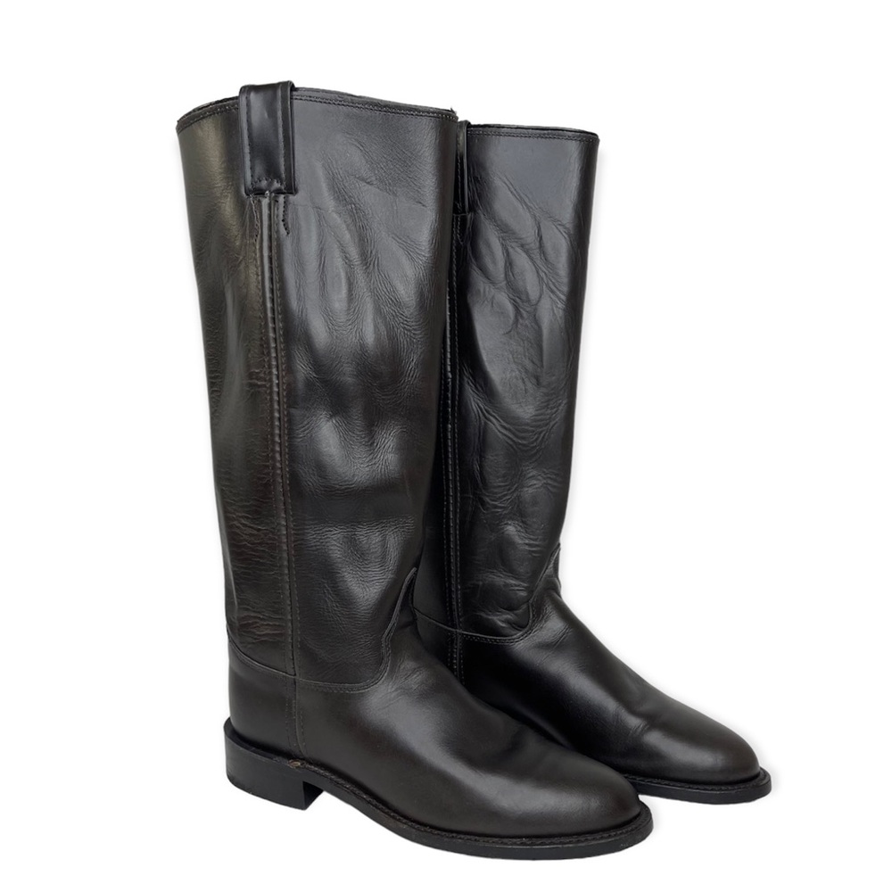Chippewa Whirlwind Roper Black Leather Knee High Boots Size 7M